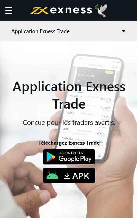 Application Exness Trade